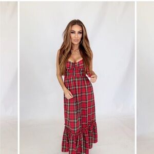 Plaid Red Dress